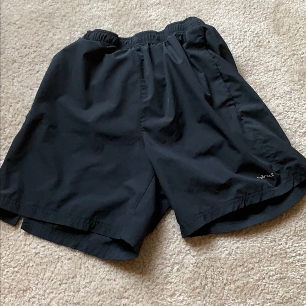 Hind Black Athletic Shorts